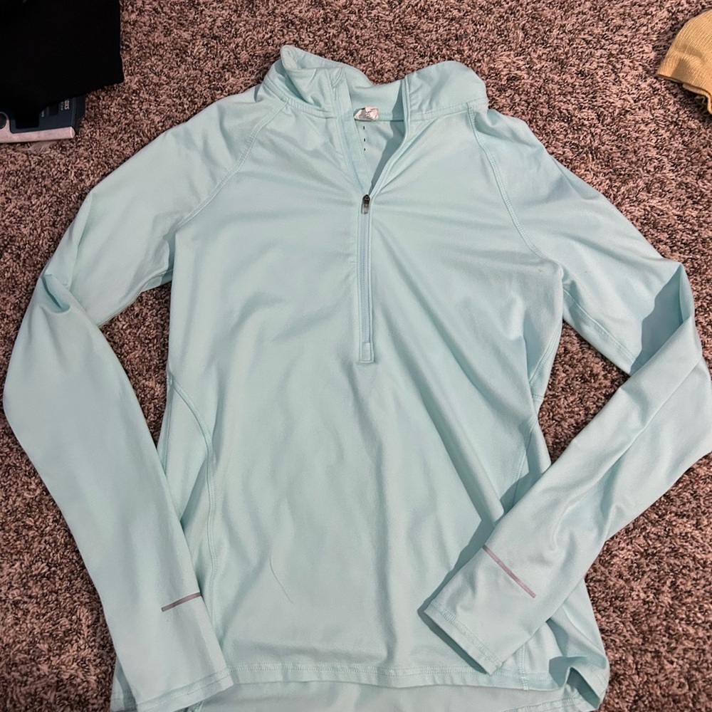 Champion Women's Aqua Long Sleeve Tee